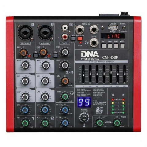 DNA CM4-DSP mikser audio USB MP3 Bluetooth Phantom DNA CM4-DSP mikser audio USB MP3 Bluetooth Phantom