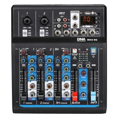DNA MIX 4 EQ mikser audio USB MP3 Bluetooth analog DNA MIX 4 EQ mikser audio USB MP3 Bluetooth analog