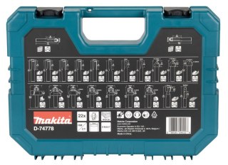 Makita frezy uniwersalne 8mm zestaw 22sztuk