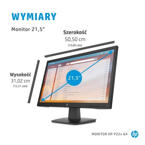Monitor HP P22v G4 21,5"FHD 5ms 250nits 60Hz HDMI