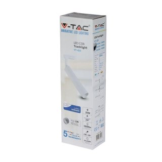 Oprawa V-TAC VT-420-W szynosystem 3F 20W LED SAMSUNG CHIP CRI90+ 3000K 1600lm (SKU 362) Biały
