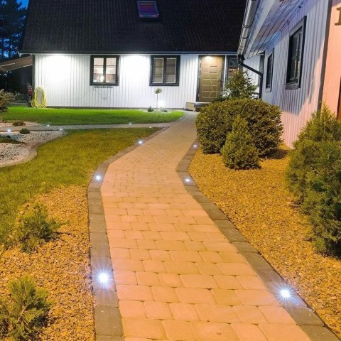 Oprawa gruntowa V-TAC VT-7677 najazdowa 230V IP65 GU10 (SKU 7515) Czarny, Srebrny
