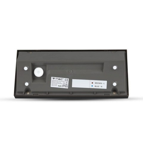 Oprawa ścienna LED V-TAC VT-8054 ukośna 12W IP65 4000K 1250lm (SKU 6808) Czarny