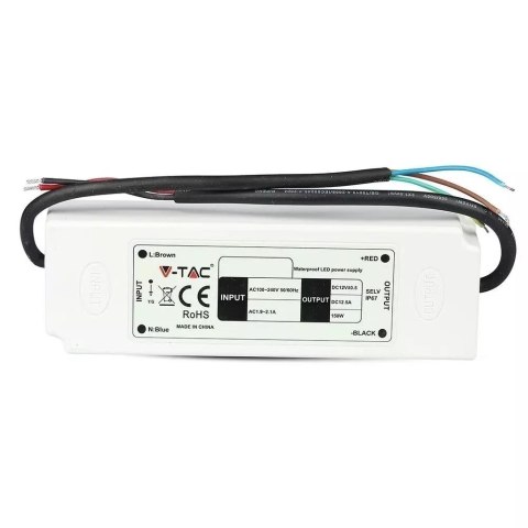 Zasilacz LED V-TAC VT-22105 100W 12V 8A IP67 Filtr EMI (SKU 3251) Biały Zasilacz LED V-TAC VT-22105 100W 12V 8A IP67 Filtr EMI (SKU 3251) Biały