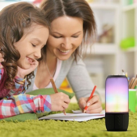 Bezprzewodowy głośnik LED V-TAC SMART VT-7456 RGB Bluetooth 2x3W (SKU 8570) Czarny Bezprzewodowy głośnik LED V-TAC SMART VT-7456 RGB Bluetooth 2x3W (SKU 8570) Czarny
