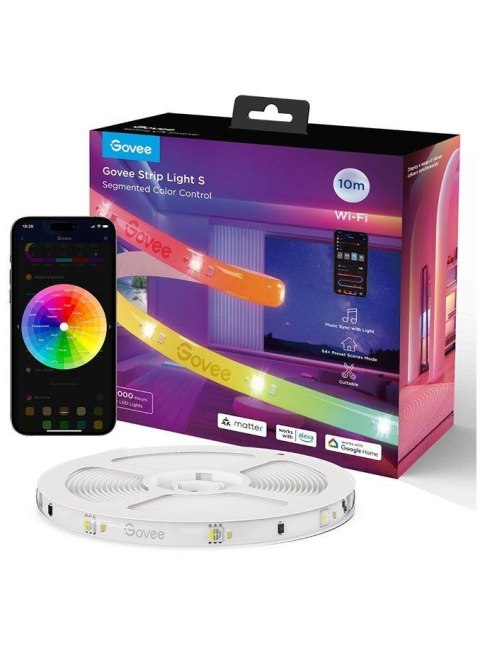 Govee H612C 10m | Taśma LED | Wi-Fi, Bluetooth, RGBIC Govee H612C 10m | Taśma LED | Wi-Fi, Bluetooth, RGBIC