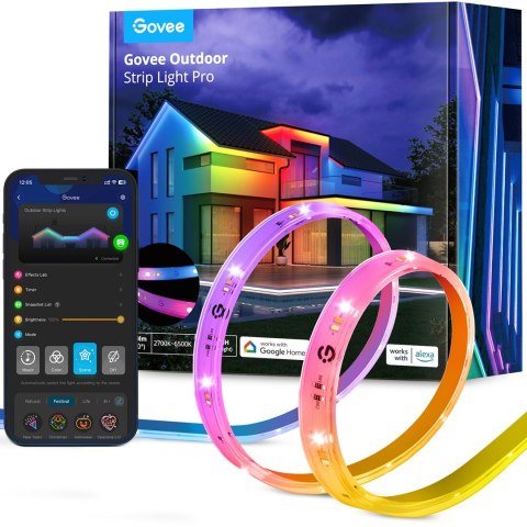 Govee H70A1 Outdoor Strip Light Pro 10m | Taśma LED | Wi-Fi, Bluetooth, RGBICWW Govee H70A1 Outdoor Strip Light Pro 10m | Taśma LED | Wi-Fi, Bluetooth, RGBICWW