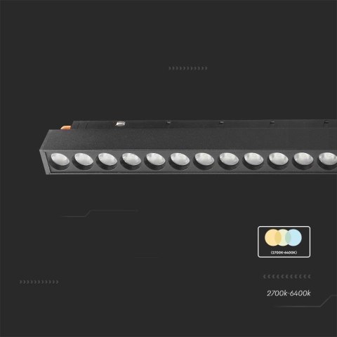 Oprawa Szynosystemu 48V V-TAC 20W LED SMART WiFi TRACKLIGHT 3w1 Czarna VT-3621 2700K-6400K 2000lm Oprawa Szynosystemu 48V V-TAC 20W LED SMART WiFi TRACKLIGHT 3w1 Czarna VT-3621 2700K-6400K 2000lm