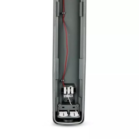 Oprawa hermetyczna V-TAC VT-12023 2x 120cm (2x 18W) 6400K 3400lm (SKU 6399) Czarny