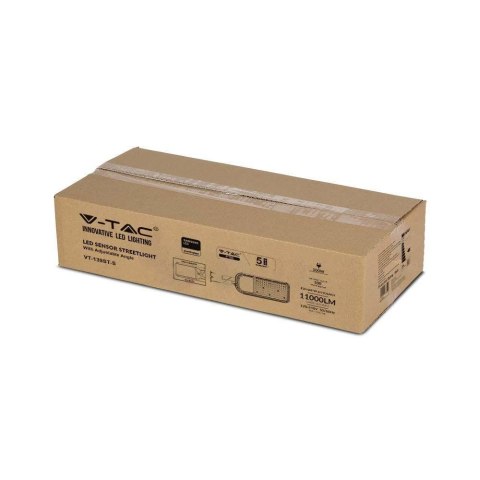 Oprawa uliczna LED V-TAC VT-139 z czujnikiem światła dziennego 100W SAMSUNG CHIP 120Lm/W 6500K 11000lm (SKU 20435) Szary