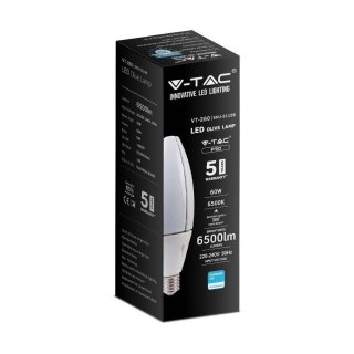 Żarówka LED V-TAC VT-260 SAMSUNG CHIP 60W E40 6500K 6500lm (SKU 21188) Biały