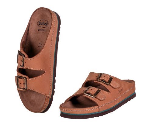 Wygodne sandały Scholl AIR BAG BACK STRAP BRĄZ 43