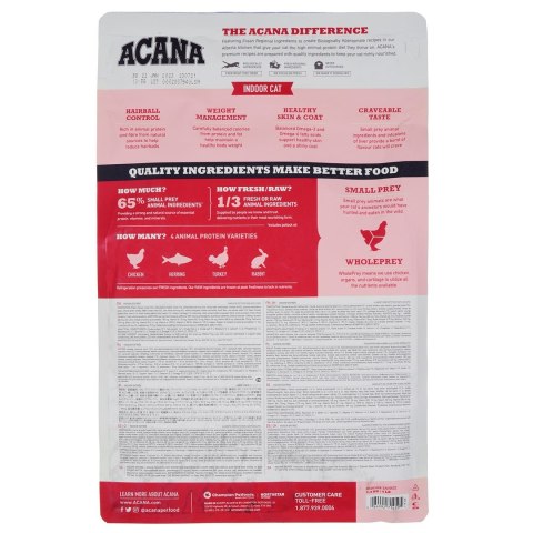 ACANA Indoor entrée cat 1.8kg ACANA Indoor entrée cat 1.8kg