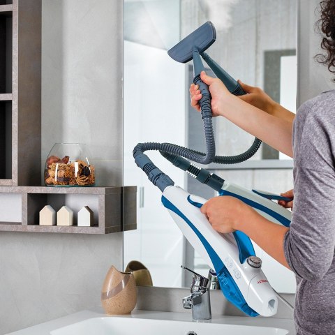 Polti Vaporetto SV460 Double Mop parowy 0,3 l 1500 W Niebieski, Biały