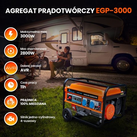 EXTRALINK AGREGAT BENZYNOWY EGP-3000 3KW