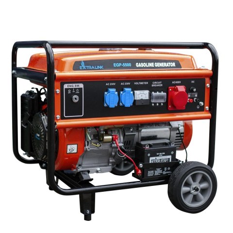 Extralink EGP-5500 | Agregat prądotwórczy | benzynowy, 5,5kW 3F Extralink EGP-5500 | Agregat prądotwórczy | benzynowy, 5,5kW 3F