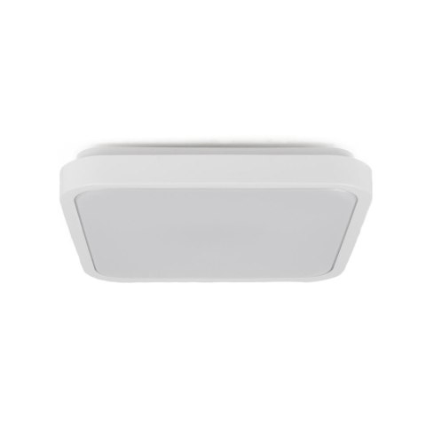 Plafon V-TAC VT-8618S natynkowy 18W LED IP44 25x25cm czujnik ruchu 4000K 1830lm (SKU 76661) Biały