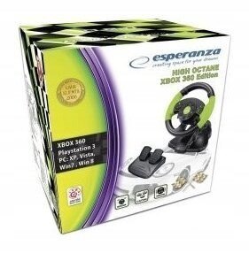 Kierownica Esperanza EG104 (PC, Xbox 360; kolor czarno-zielony)