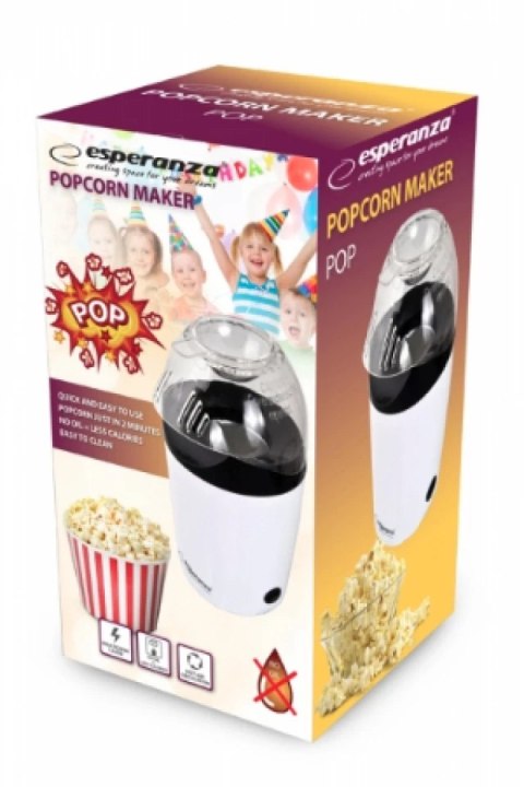Maszynka do popcornu Esperanza POP EKP006 (1200W; kolor biały) Maszynka do popcornu Esperanza POP EKP006 (1200W; kolor biały)