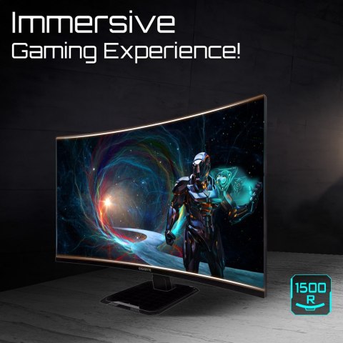 Gigabyte GS32QCA EU | 31.5" | VA | 180 Hz | 1 ms | 250 cd/m2 | HDMI ports quantity 2