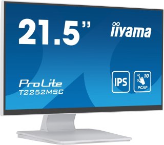 Monitor T2252MSC-W2 21.5 cali biały dotykowy z powłoką antyodciskową