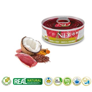FARMINA N&D Cat Quinoa Duck&Coconut Adult - mokra karma dla kota - 70 g