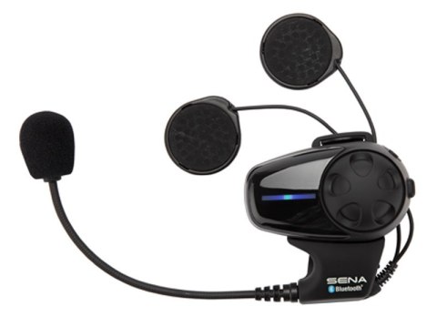 Interkom Motocyklowy Sena SMH10D-10 Bluetooth 3.0 900M z mikrofonem na pałąku, zestaw na 2 kaski