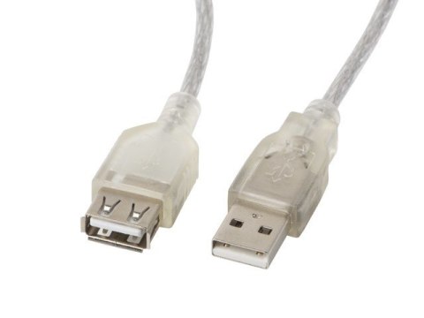 Kabel Lanberg CA-USBE-12CC-0018-TR (USB 2.0 M - USB 2.0 F; 1,8m; kolor biały) Kabel Lanberg CA-USBE-12CC-0018-TR (USB 2.0 M - USB 2.0 F; 1,8m; kolor biały)