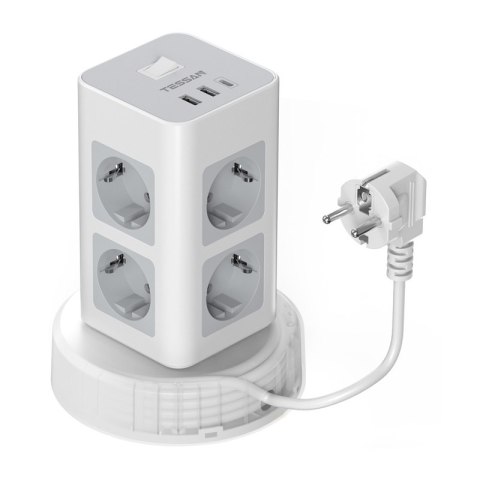 Listwa zasilająca Tessan TPS03RX-DE-C (biała) Listwa zasilająca Tessan TPS03RX-DE-C (biała)
