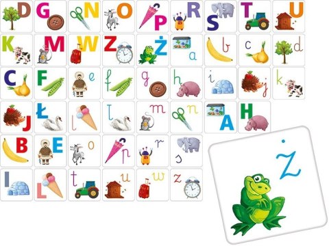Gra Memory Literki małe i duże Gra Memory Literki małe i duże