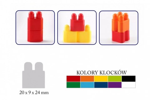 Klocki 160 elementów Klocki 160 elementów
