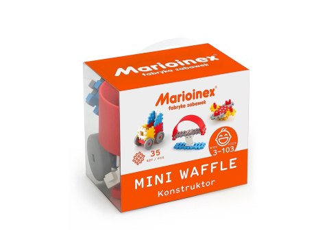 Klocki waffle mini 35 sztuk chłopiec Klocki waffle mini 35 sztuk chłopiec