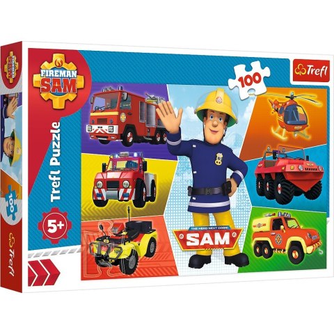 Puzzle 100 elementów - Pojazdy Strażaka Sama Puzzle 100 elementów - Pojazdy Strażaka Sama