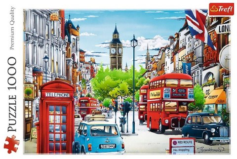 Puzzle 1000 elementów - Ulica Londynu Puzzle 1000 elementów - Ulica Londynu