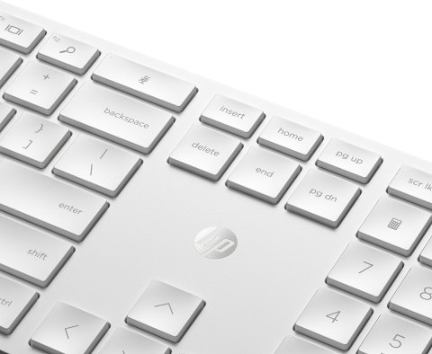 Zestaw klawiatura + mysz HP 650 Wireless Keyboard and Mouse Combo bezprzewodowe białe 4R016AA Zestaw klawiatura + mysz HP 650 Wireless Keyboard and Mouse Combo bezprzewodowe białe 4R016AA