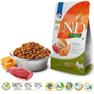 FARMINA N&D Pumpkin Dog Duck Cantaloupe Adult Mini - sucha karma dla psa - 2 kg