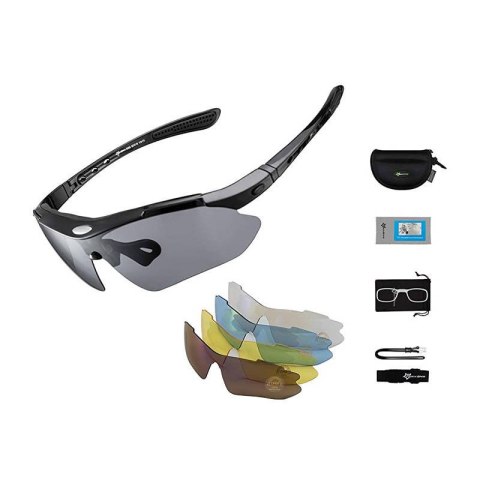 Okulary rowerowe, polaryzacyjne Rockbros 10003 (czarne) Okulary rowerowe, polaryzacyjne Rockbros 10003 (czarne)