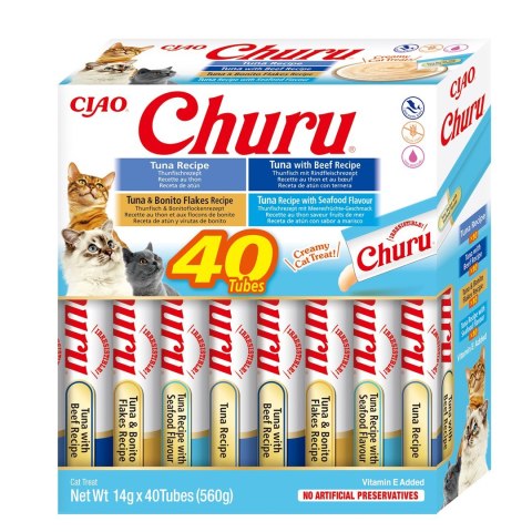 INABA CHURU Varietes Tuńczyk Owoce m- kot 40x14 g INABA CHURU Varietes Tuńczyk Owoce m- kot 40x14 g