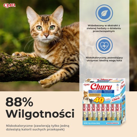 INABA CHURU Varietes Tuńczyk Owoce m- kot 40x14 g INABA CHURU Varietes Tuńczyk Owoce m- kot 40x14 g