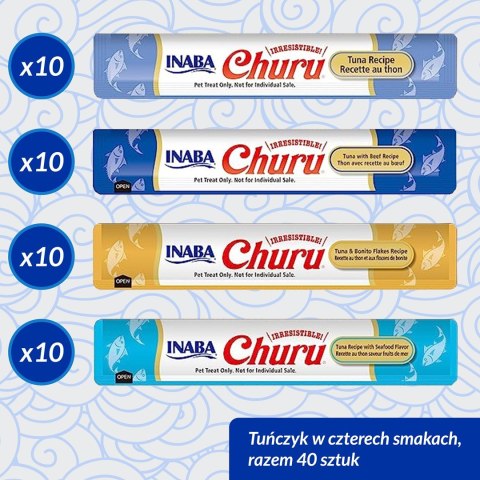 INABA CHURU Varietes Tuńczyk Owoce m- kot 40x14 g INABA CHURU Varietes Tuńczyk Owoce m- kot 40x14 g
