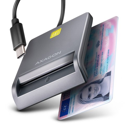 Czytnik kart identyfikacyjnych CRE-SM3TC USB-C, 1.2m kabel Czytnik kart identyfikacyjnych CRE-SM3TC USB-C, 1.2m kabel