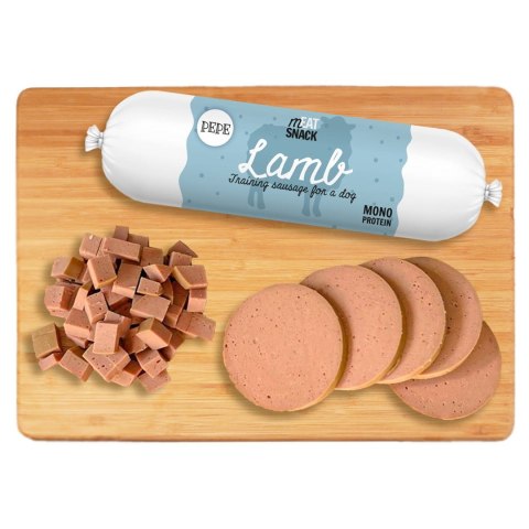 Paka Zwierzaka Pepe kiełbaski meat snack jagnięcina 200g Paka Zwierzaka Pepe kiełbaski meat snack jagnięcina 200g