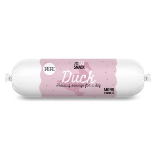 Paka Zwierzaka Pepe kiełbaski meat snack kaczka 200g