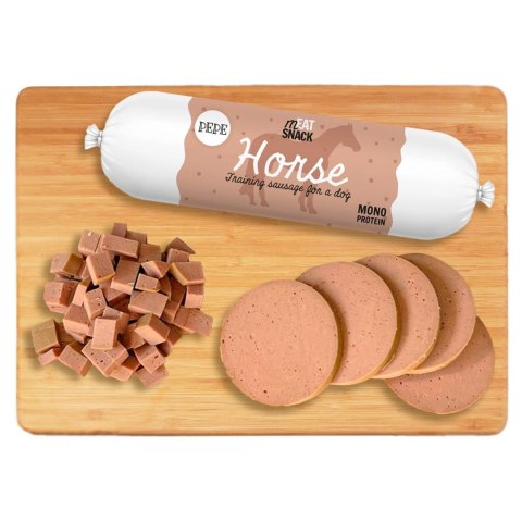 Paka Zwierzaka Pepe kiełbaski meat snack koń 200g Paka Zwierzaka Pepe kiełbaski meat snack koń 200g