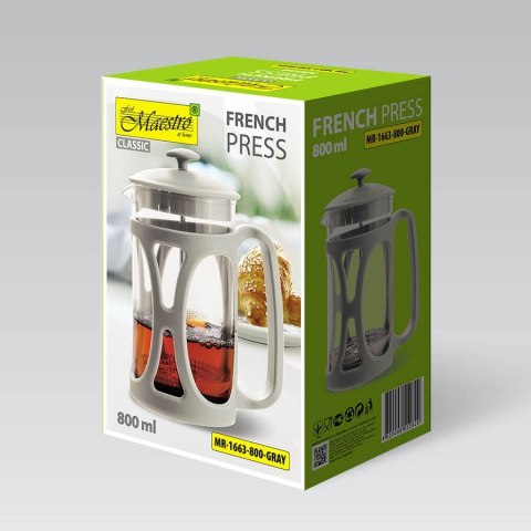 Prasa francuska MAESTRO 800ML MR-1663-800-GRAY