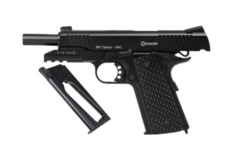 Wiatrówka pistolet RANGER 1911 Tactical KWC kal. 4,5 BBs BLOW BACK 17 strz. FULL METAL CO2 (AAKCMB770AZB) Wiatrówka pistolet RANGER 1911 Tactical KWC kal. 4,5 BBs BLOW BACK 17 strz. FULL METAL CO2 (AAKCMB770AZB)