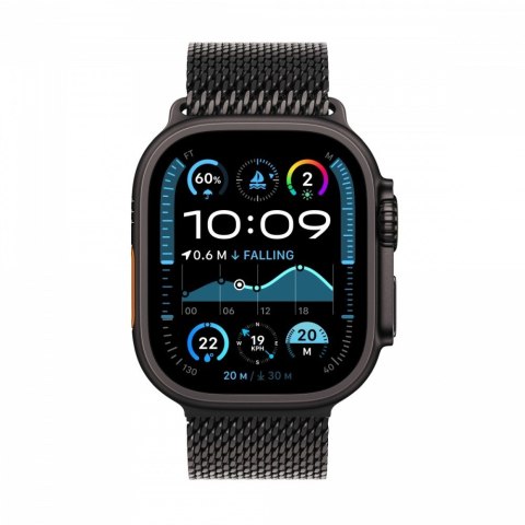 Watch Ultra 2 GPS + Cellular, koperta 49 mm z tytanu w kolorze czarnym z bransoletą mediolańską S z tytanu w kolorze czarnym Watch Ultra 2 GPS + Cellular, koperta 49 mm z tytanu w kolorze czarnym z bransoletą mediolańską S z tytanu w kolorze czarnym