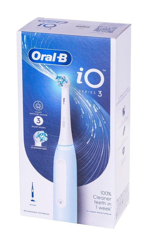 Oral-B IOSERIES3ICE szczoteczka elektryczna dla Dorosłych Obrotowo-pulsacyjna szczoteczka do zębów Niebieska