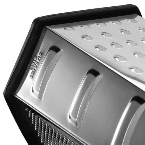 Resto Kitchenware 95413 ręczna tarka / spiralizer Tarka z pojemnikiem Czarny, Stal nierdzewna