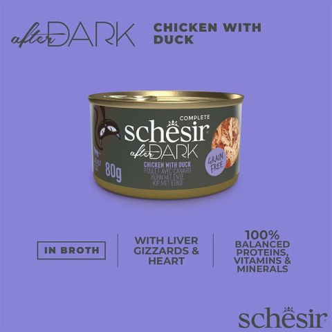 SCHESIR AFTER DARK FILLETS Kurczak z kaczką 80g SCHESIR AFTER DARK FILLETS Kurczak z kaczką 80g